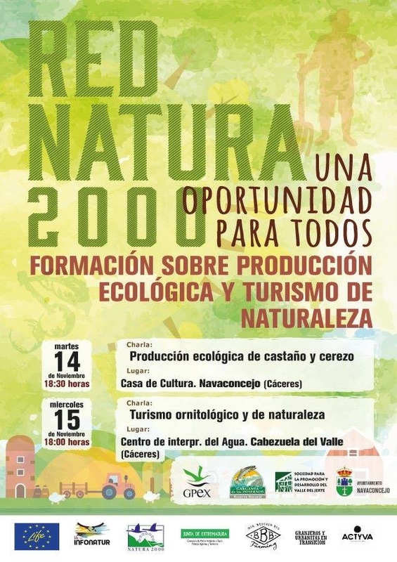 Red Natura 2000 ofrece formación sobre Producción Ecológica y Turismo en la Naturaleza