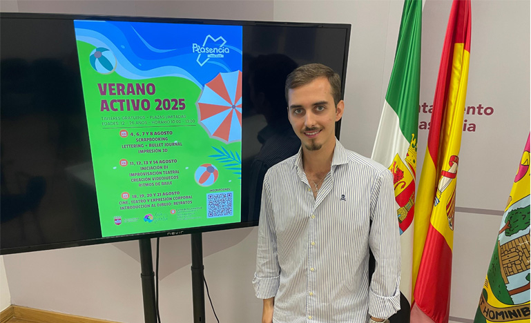 Plasencia impulsa el “Verano Activo 2025” con nueve talleres gratuitos para jóvenes en agosto