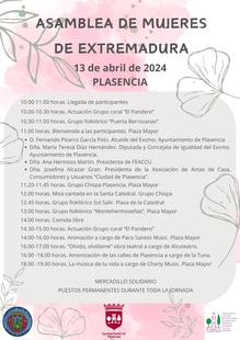 Plasencia acoge la XXXV Asamblea de Mujeres de Extremadura el 13 de abril con más de 2.000 personas