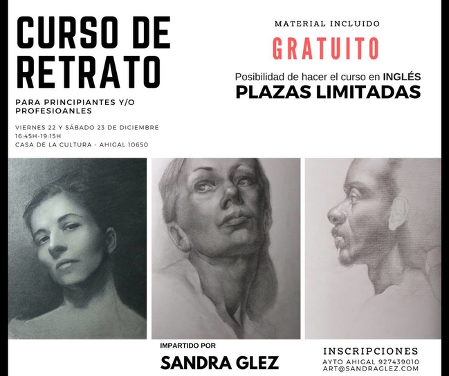 La Universidad Popular de Ahigal sorprende con un taller de dibujo de la artista Sandra González