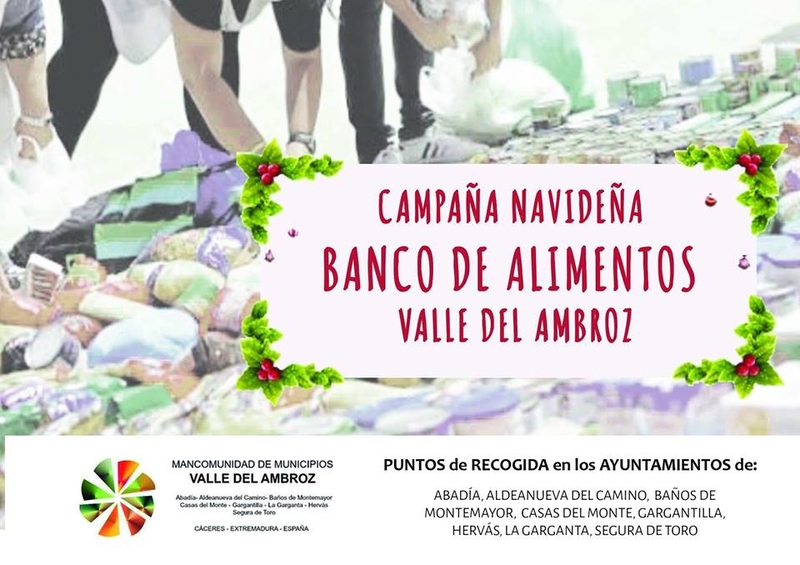 Los municipios del Ambroz recogen alimentos no perecederos para el Banco de Alimentos