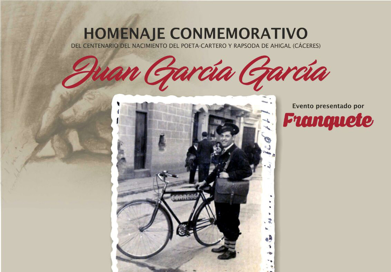 Ahigal rinde homenaje a Juan García García, el poeta-cartero