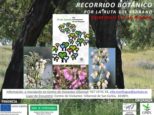 El domingo se podrá hacer un recorrido botánico por Monfragüe
