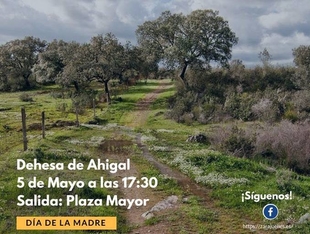 El Ayuntamiento de Ahigal y la Asociación Zarajuelle organizan una ruta senderista por el Día de la Madre