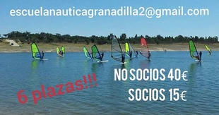 La escuela naútica de Zarza de Granadilla impartirá un curso de windsurf en el embalse de Gabriel y Galán