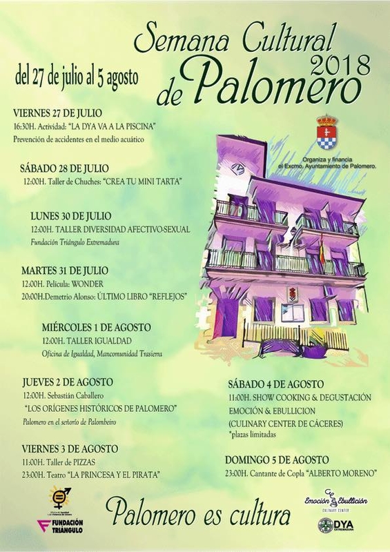 El Ayuntamiento de Palomero presenta el cartel de la Semana Cultural 2018