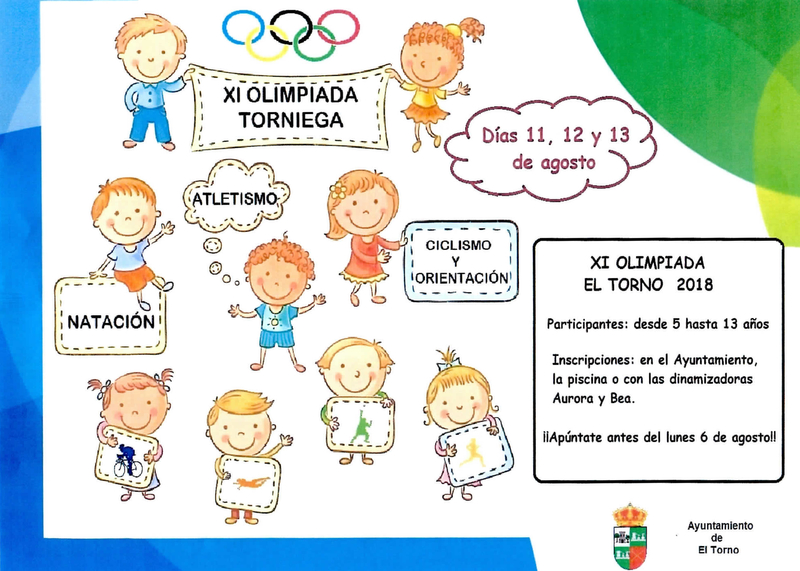 El Torno se prepara para la XI Olimpiada Torniega infantil