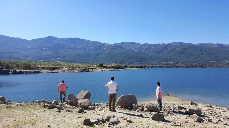 Los técnicos de la Diputación de Cáceres analizan la viabilidad para la construcción de un embarcadero en el embalse de Baños de Montemayor