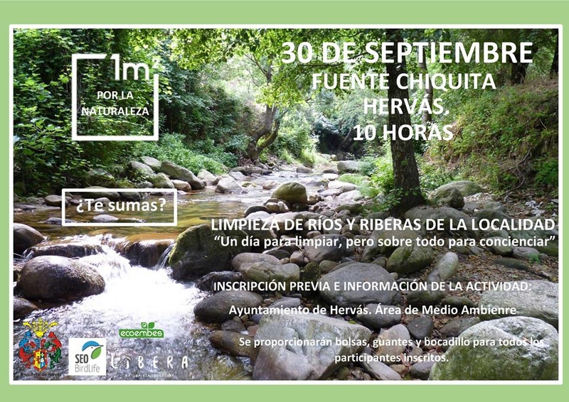 Una nueva campaña de limpieza del río en Hervás tendrá lugar este domingo día 30 de septiembre