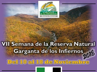 El día 10 de noviembre dará comienzo la VII Semana de la Reserva Natural Garganta de los Infiernos
