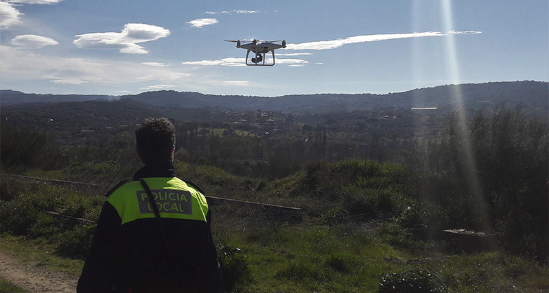 La policía local utilizará el dron para intensificar la vigilancia en Valcorchero durante el puente