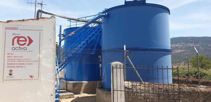 Finalizadas las obras en la Estación de Agua Potable de Oliva de Plasencia para mejorar su funcionamiento