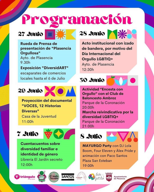 Deporte, arte, literatura y actividades lúdicas centran la semana del orgullo en Plasencia