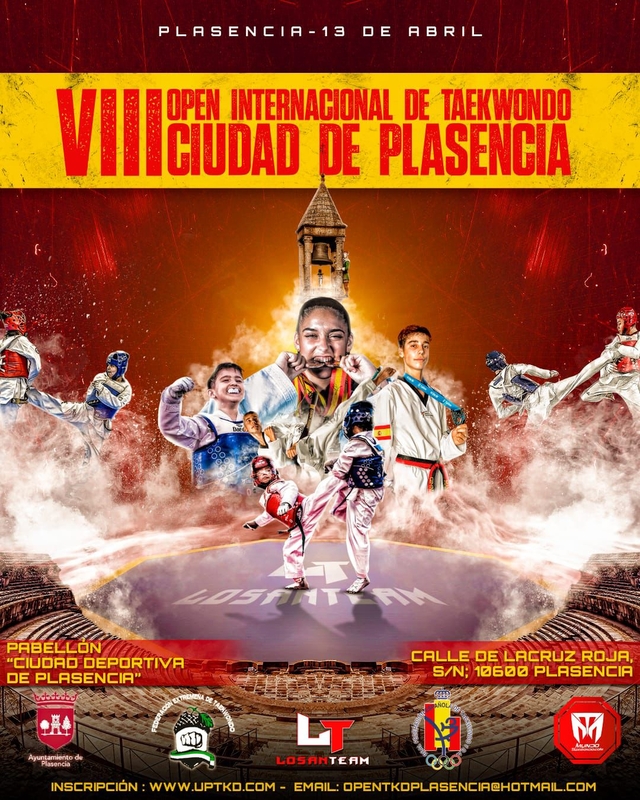 El VIII Open Internacional de Taekwondo llega a Plasencia el 13 de abril con más de 500 participantes