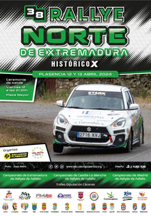 El 38 Rallye Norte de Extremadura se celebra en Plasencia el 12 y 13 de abril con más de 100 participantes