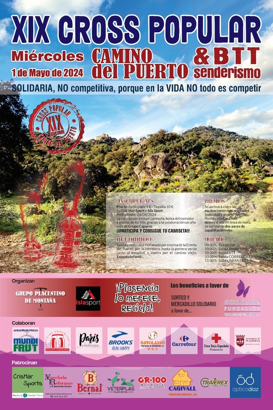 El XIX Cross Popular animará el camino del Puerto el 1 de mayo