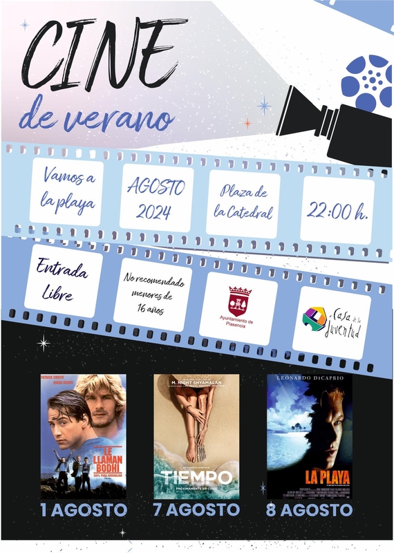 El cine de verano proyectará varias películas en la Plaza de la Catedral