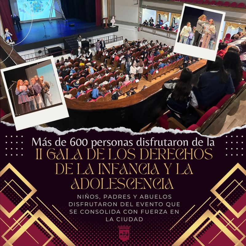 Más de 600 personas disfrutaron de la II Gala de los Derechos de la Infancia y la Adolescencia