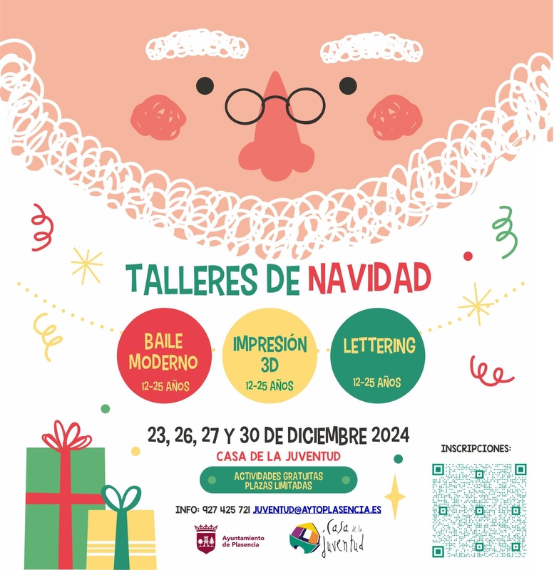 La concejalía de Juventud organiza 3 talleres gratuitos para jóvenes de entre 12 y 25 años