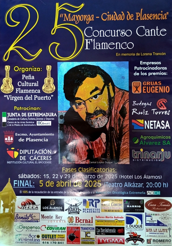 Plasencia celebra los 25 años del Concurso Cante Flamenco Mayorga-Ciudad de Plasencia