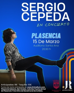 Sergio Cepeda dará un concierto el sábado 15 de marzo en el Auditorio Santa Ana