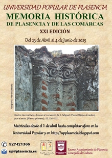 XXI Edición del Curso de Memoria Histórica de Plasencia y de las comarcas de la Universidad Popular de Plasencia