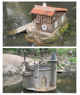 El Parque de Los Pinos inicia su puesta a punto con la restauración de las casas en miniatura y la reforma de los baños