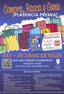 Plasencia impulsa el comercio local con la campaña “Compra, Rasca y Gana”